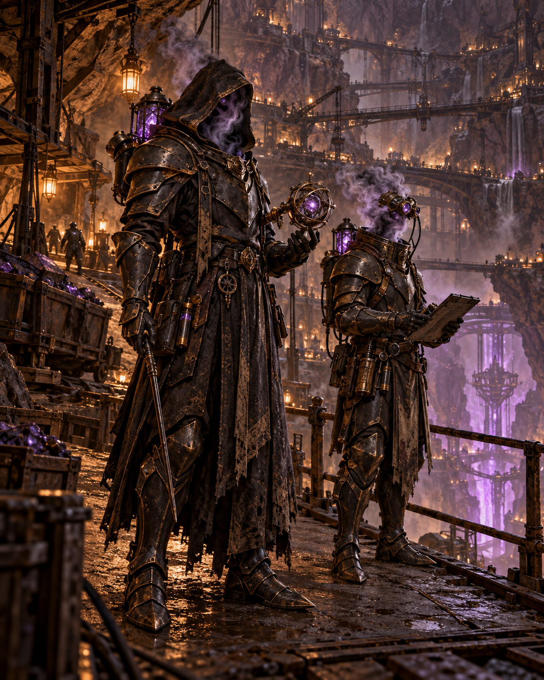 Veile engineers in the underdeep of Umbrya