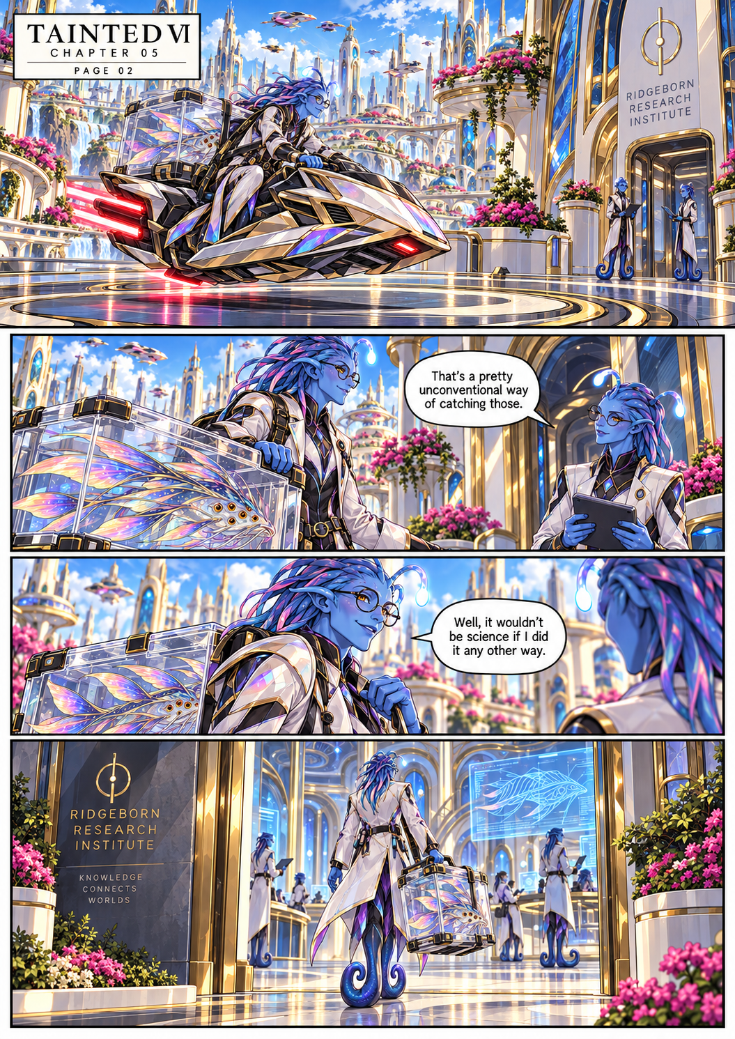 Arrival at the Ridgeborn Research Institute