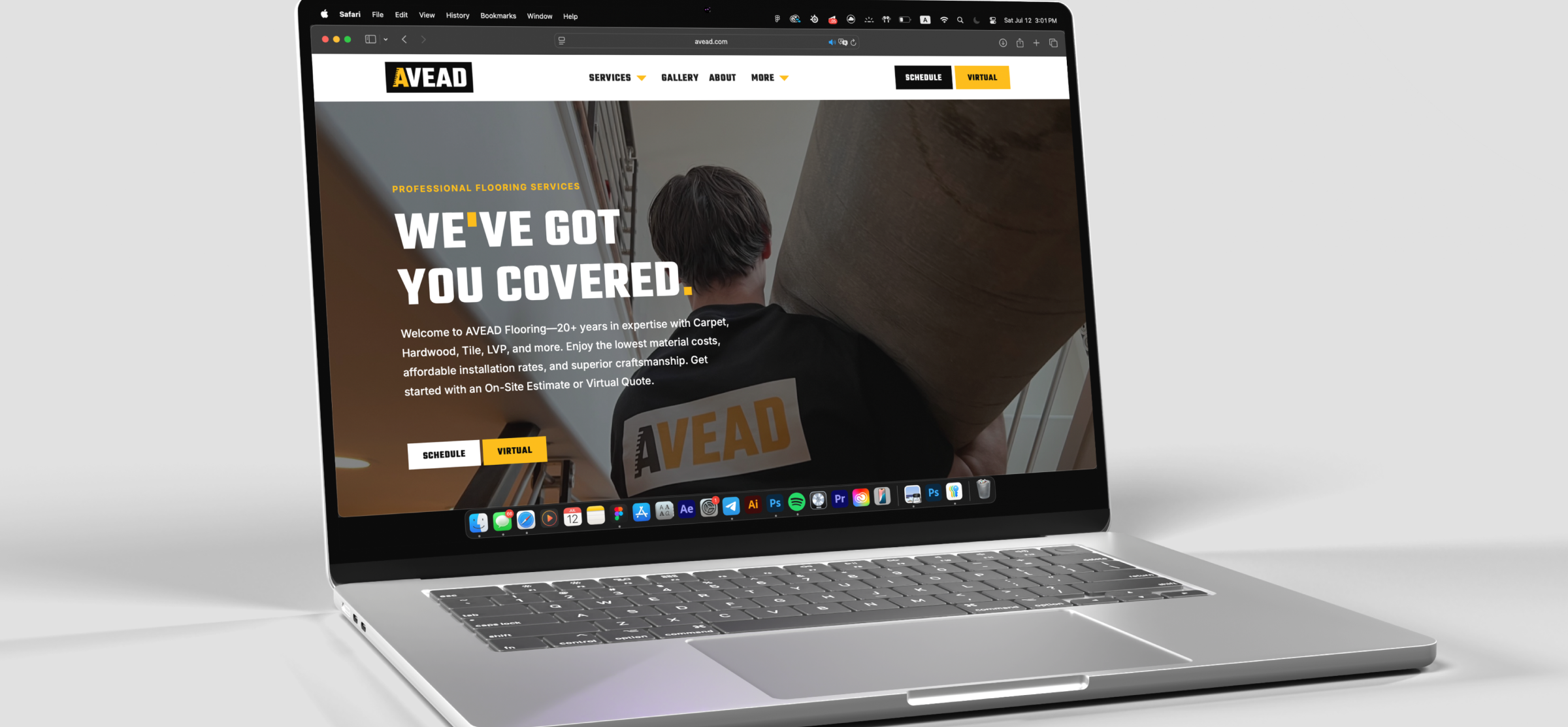 AVEAD — website design