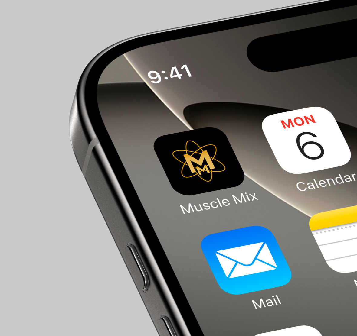 Muscle Mix — digital brand application