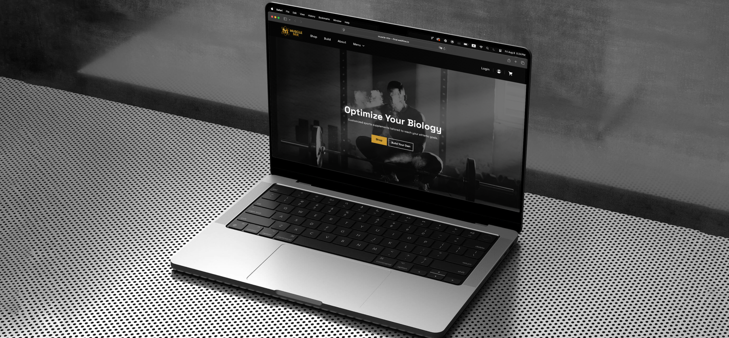 Muscle Mix — website design