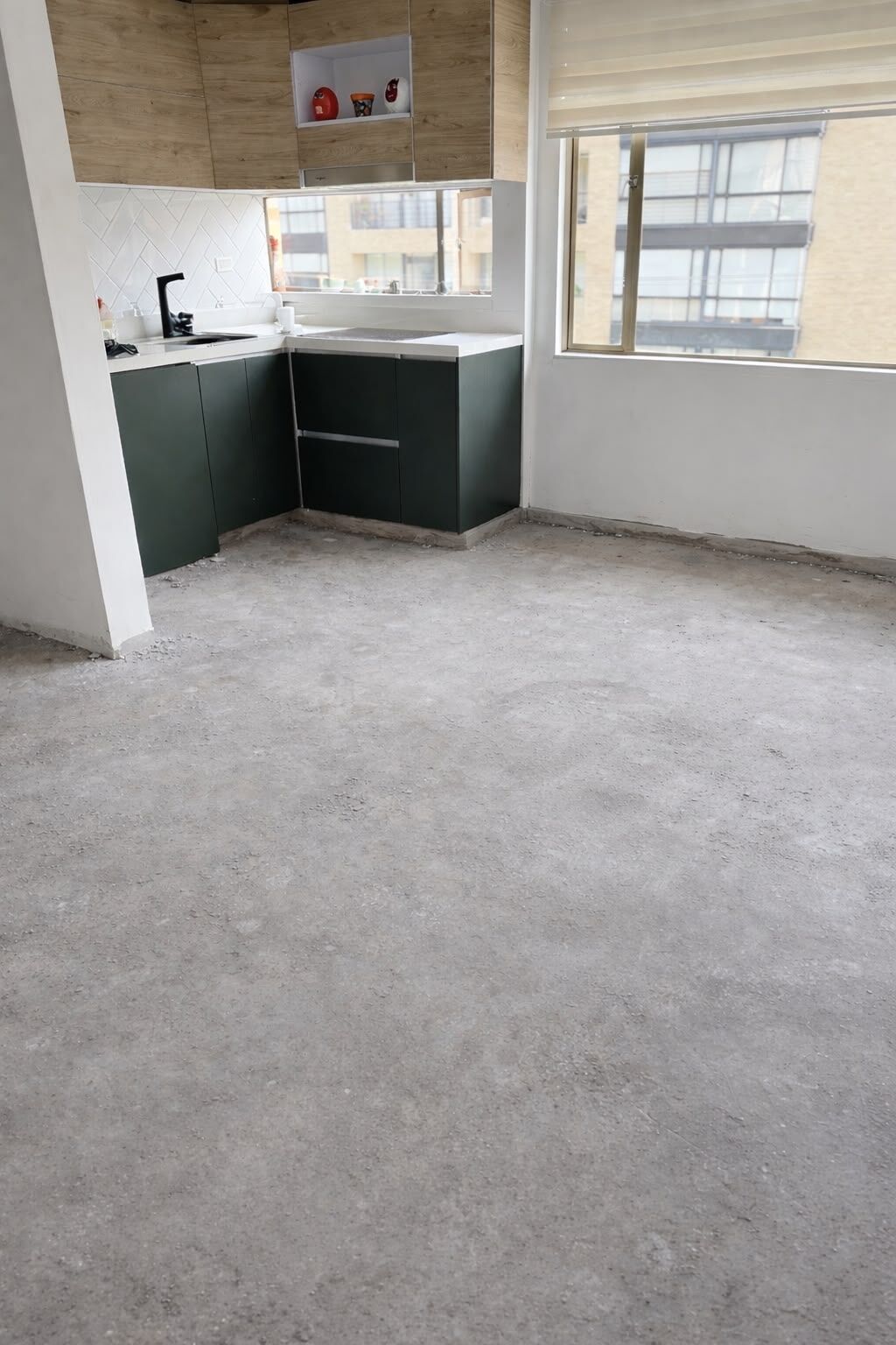 Antes: cocina y sala