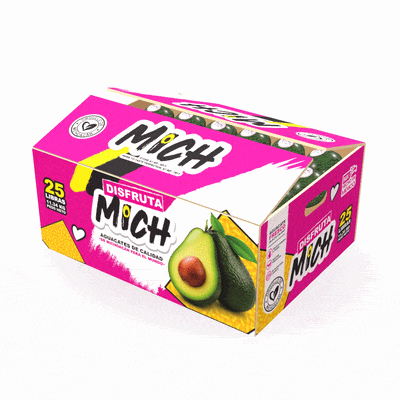 A box of premium Hass avocado from DisFruta Mich