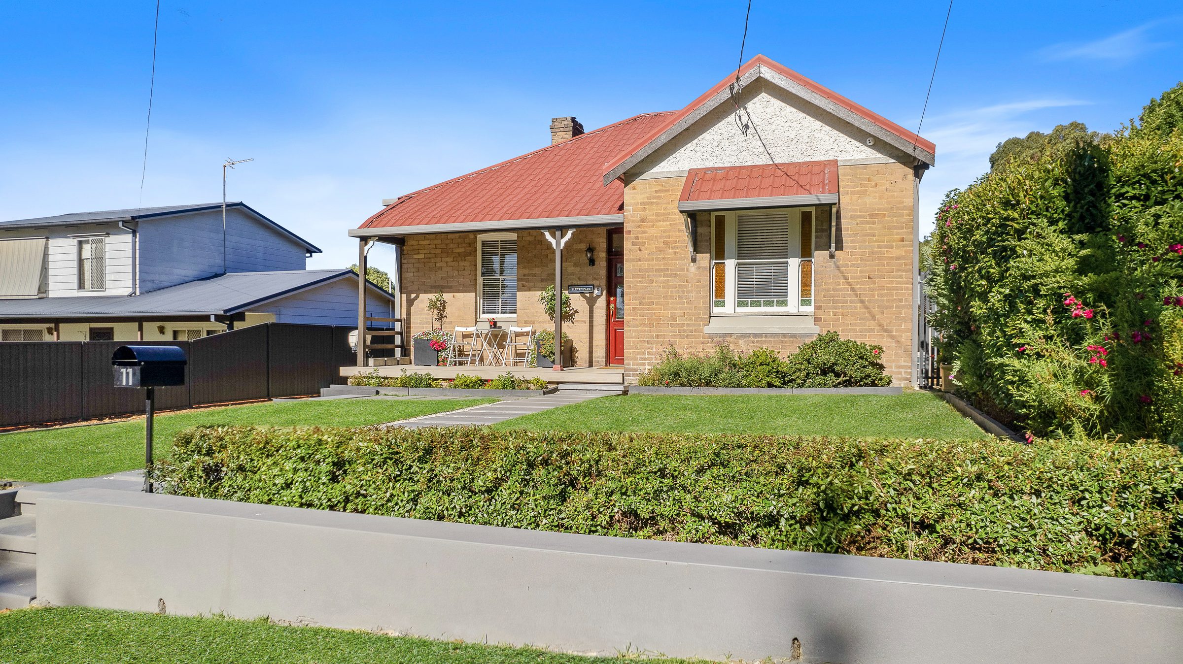 The cottage from the street