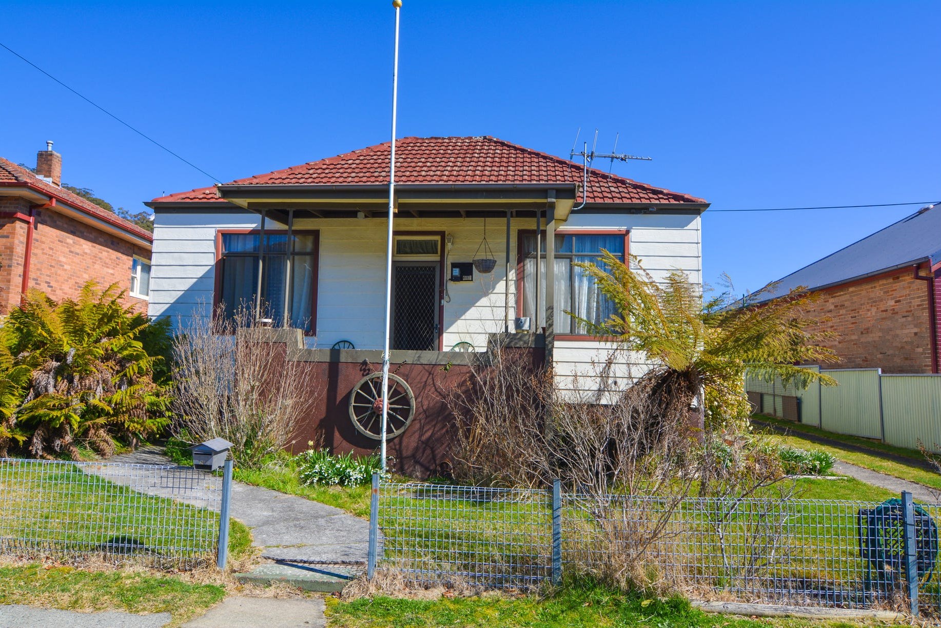 Before: the original house from the street