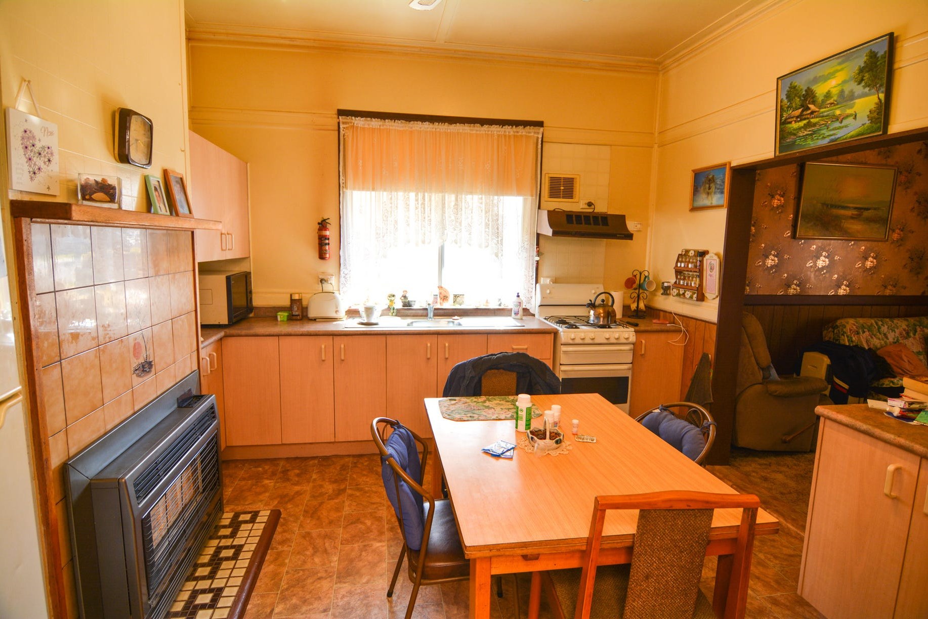 Before: the original kitchen