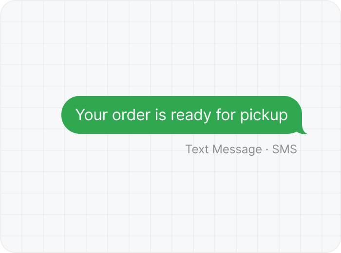 Green SMS bubble sent as fallback