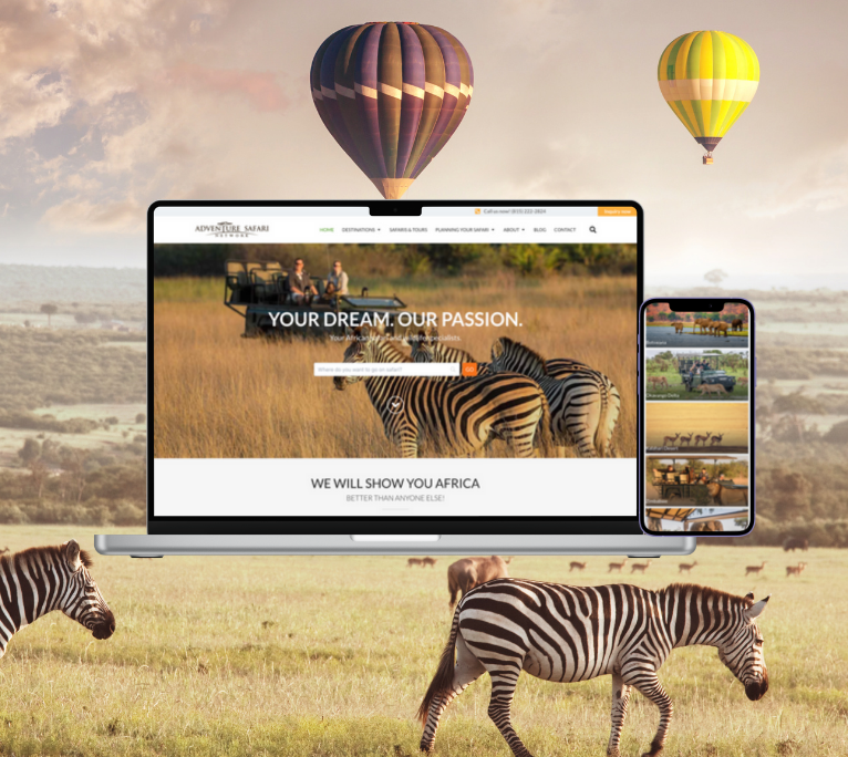 Adventure Safari Network website
