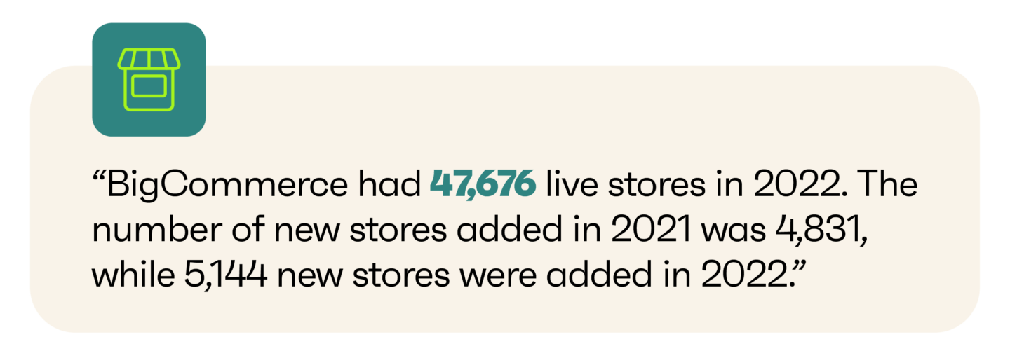Bigcommerce stats