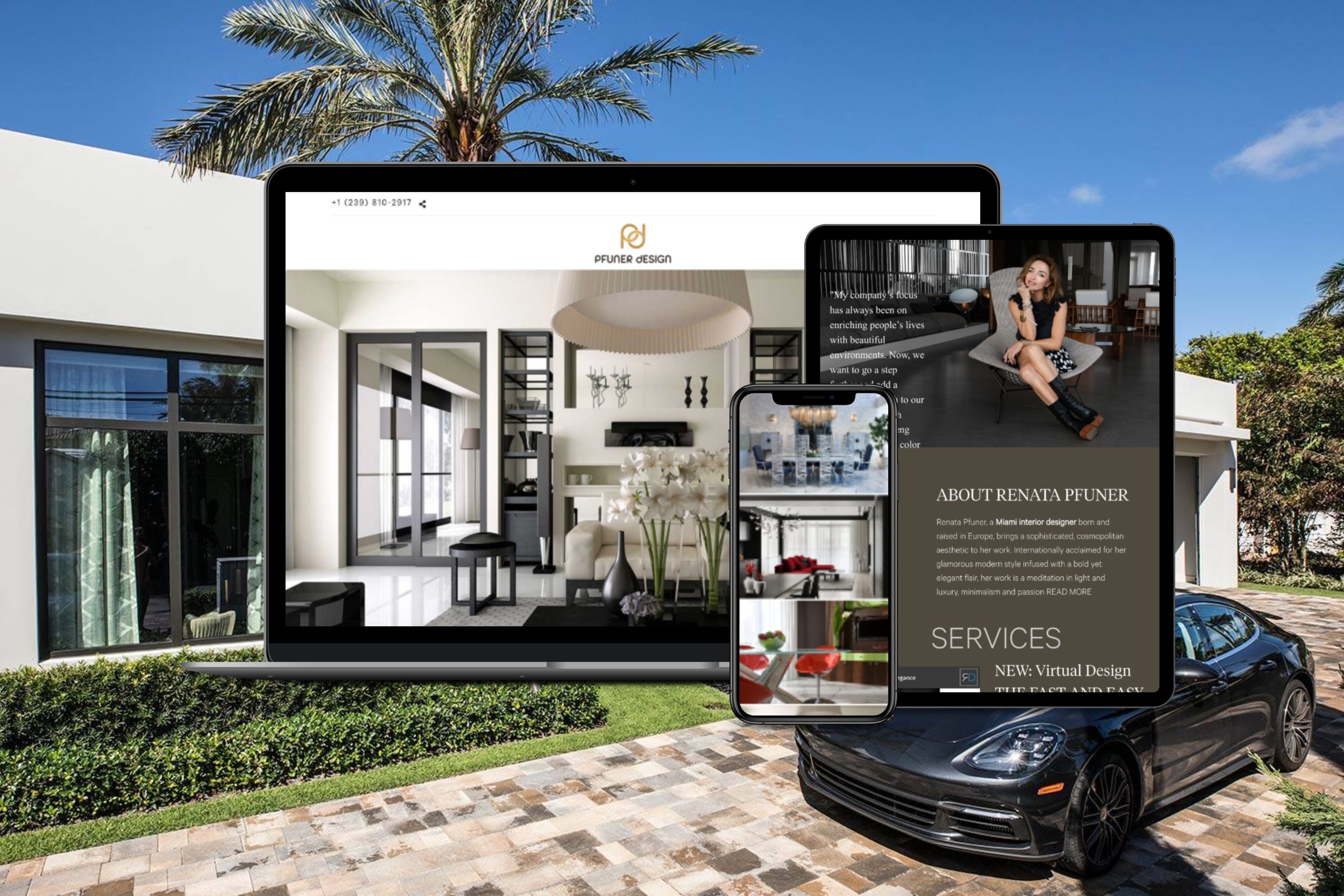Pfuner Design website