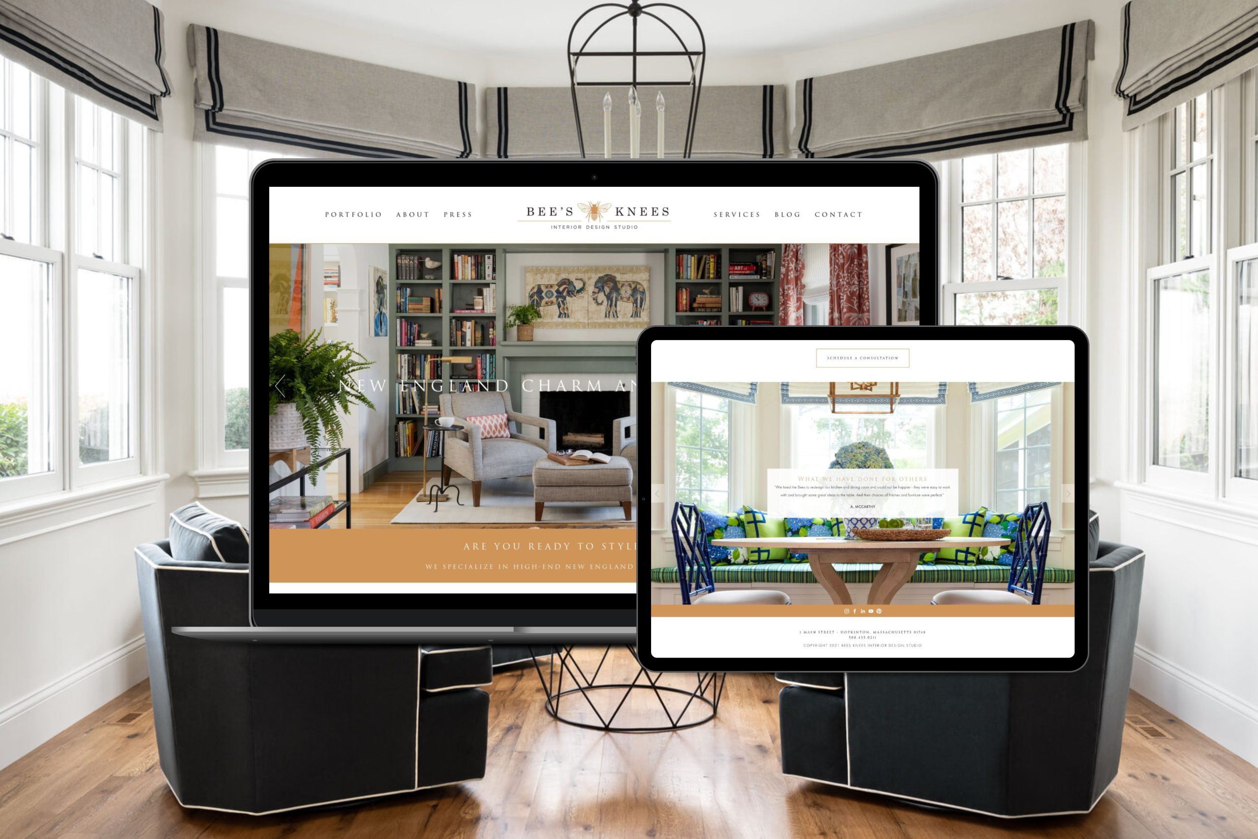 Bee's Knees Interior Design website