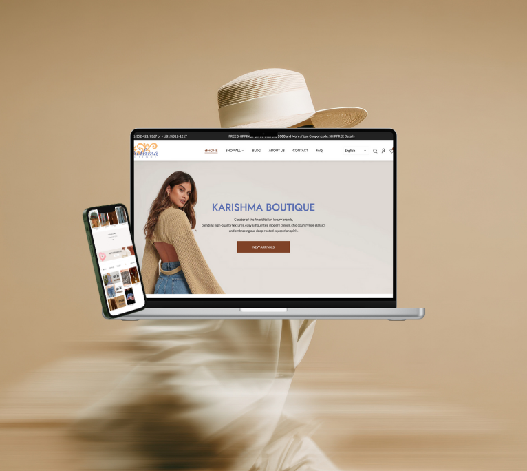 Karishma Boutique website