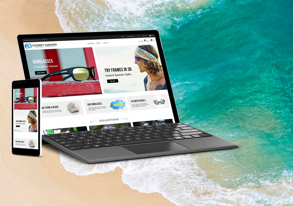 Ocean Waves Sunglasses website