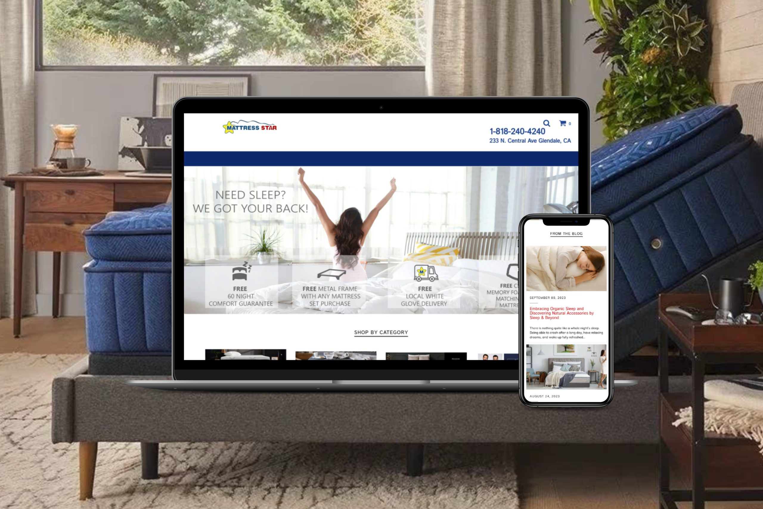 Mattress Star LA website