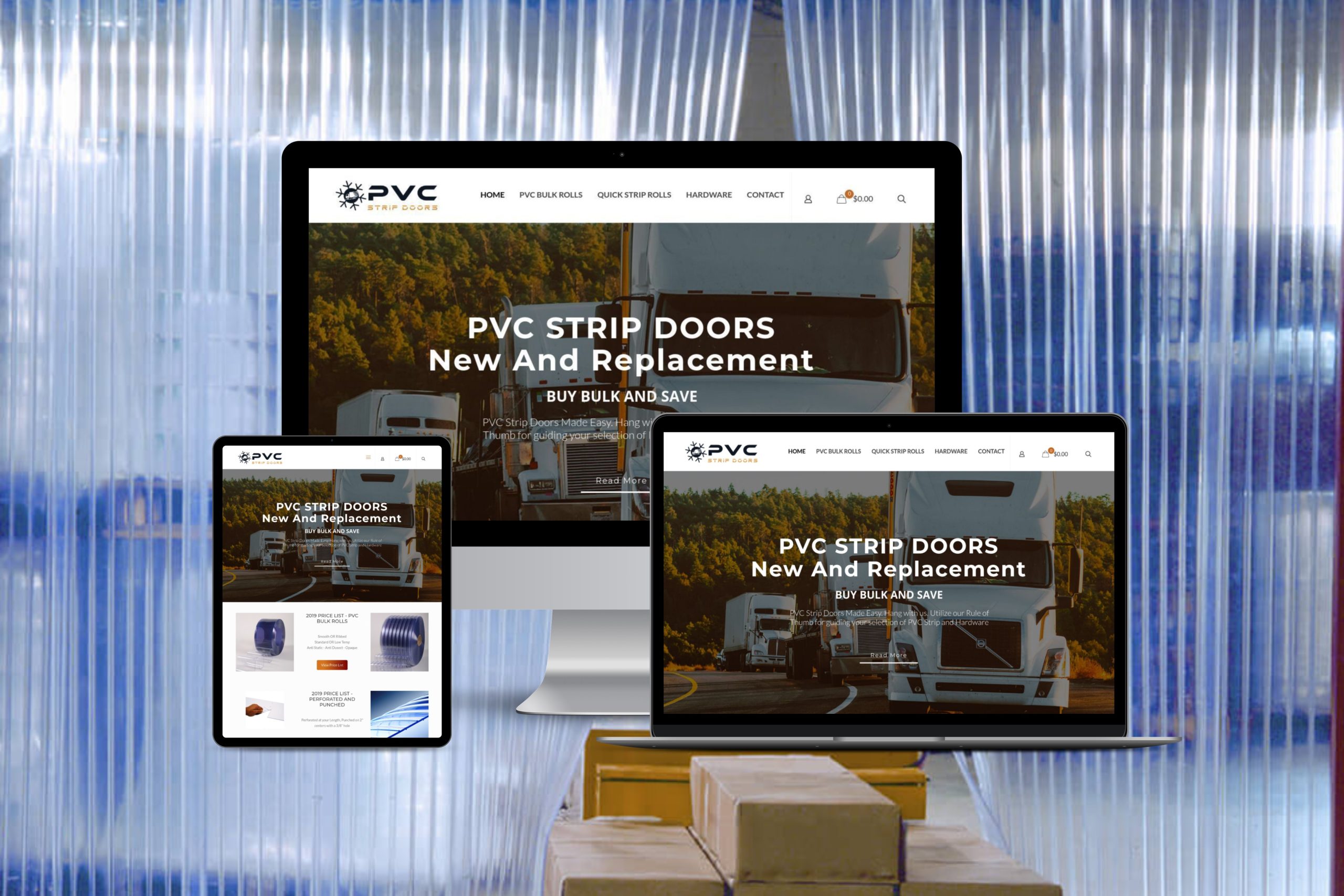 PVC Strip Doors website