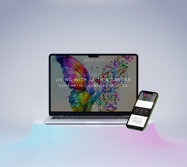 Living with Faith & Cancer website