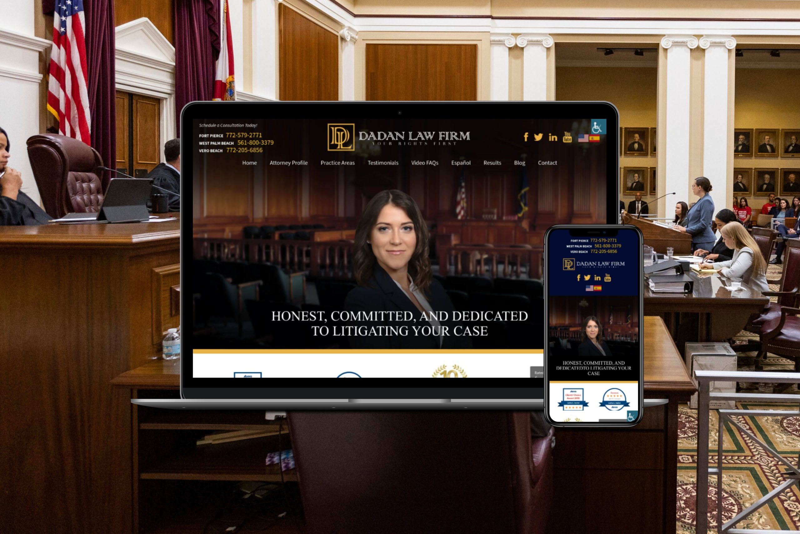 Dadan Law Firm website