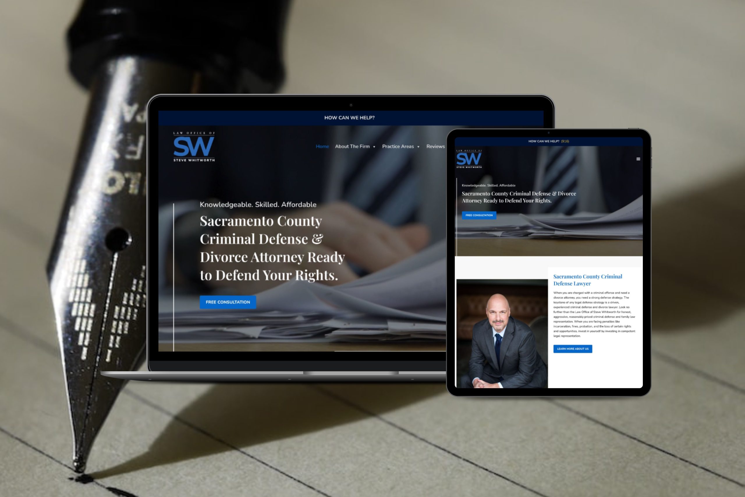 Law Office of Steve Whitworth website