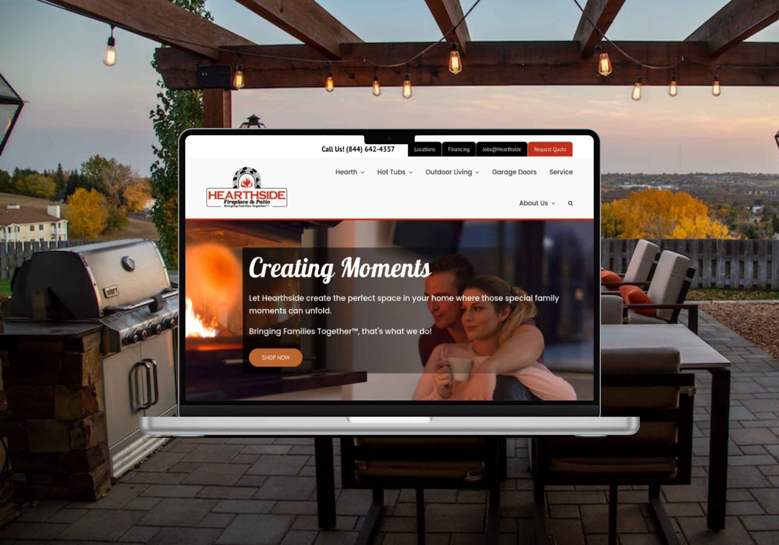 Hearthside Patio website