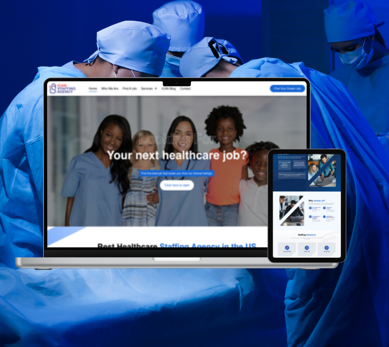 ICAN Staffing Agency website
