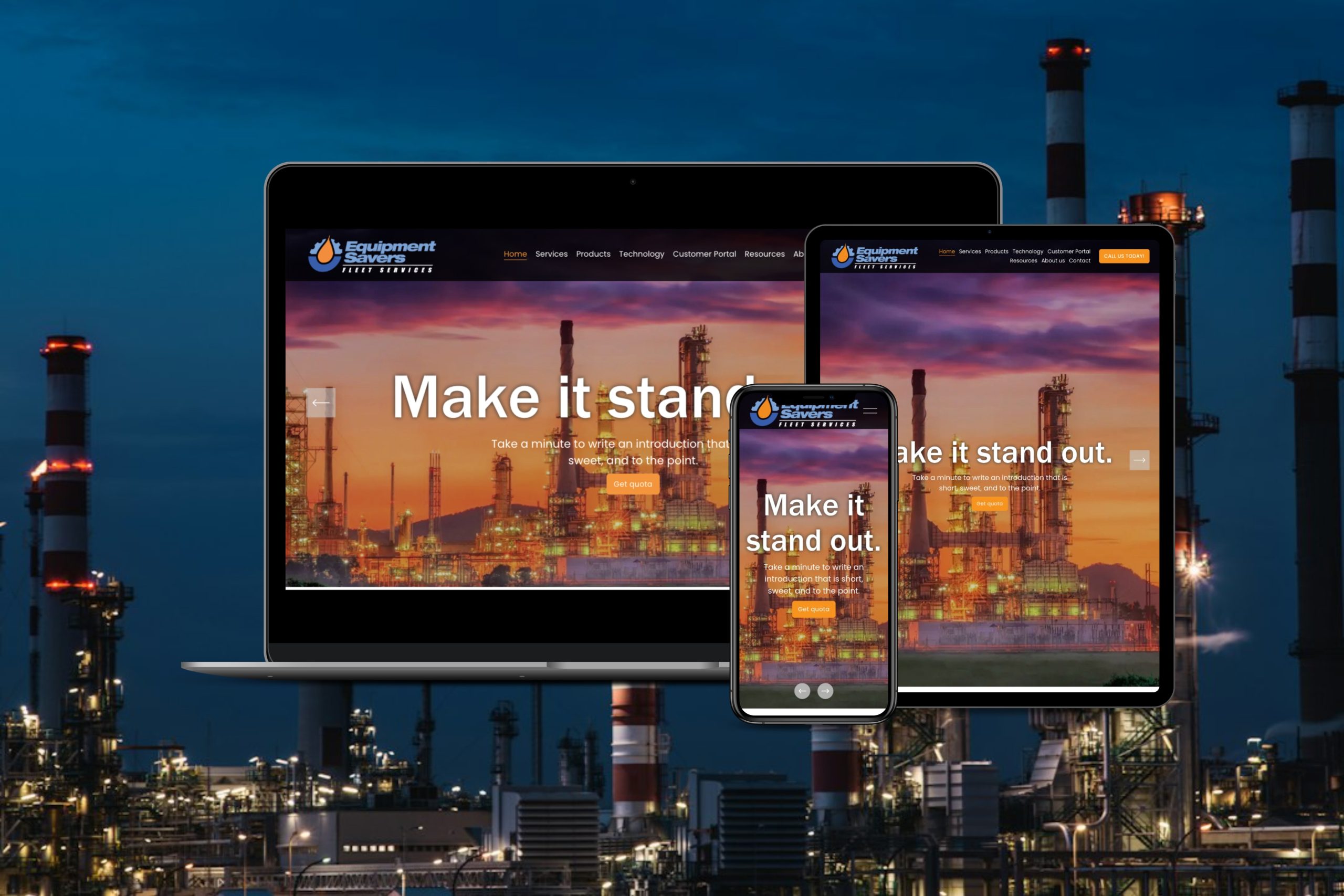 Equipment Savers website