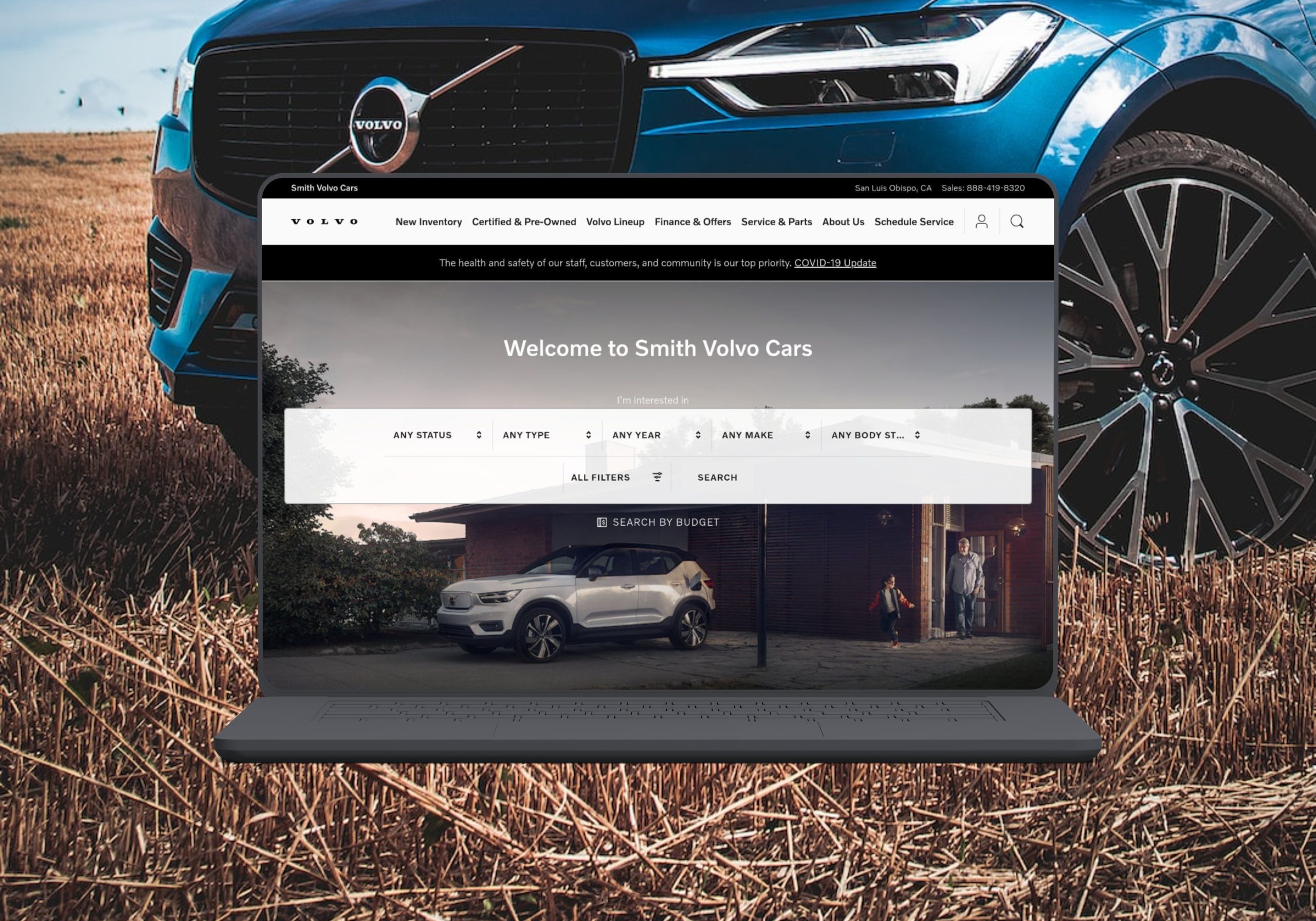 Smith Volvo Cars website