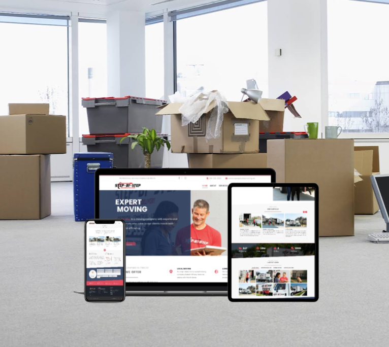 Step-By-Step Moving & Delivery website
