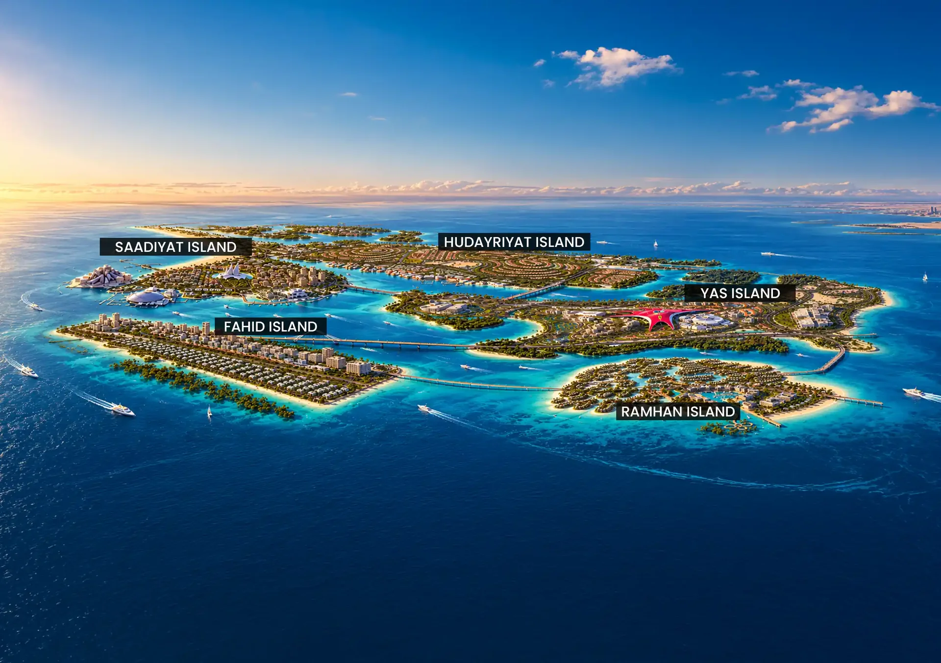Abu Dhabi Island Destinations — Illustrative Master Plan