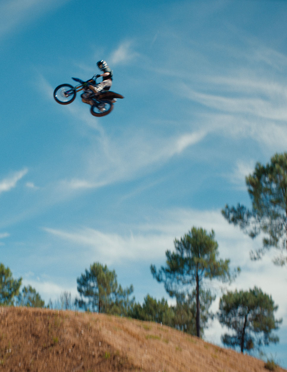 Motocross rider mid-air, Venum Unstoppable Journey shoot