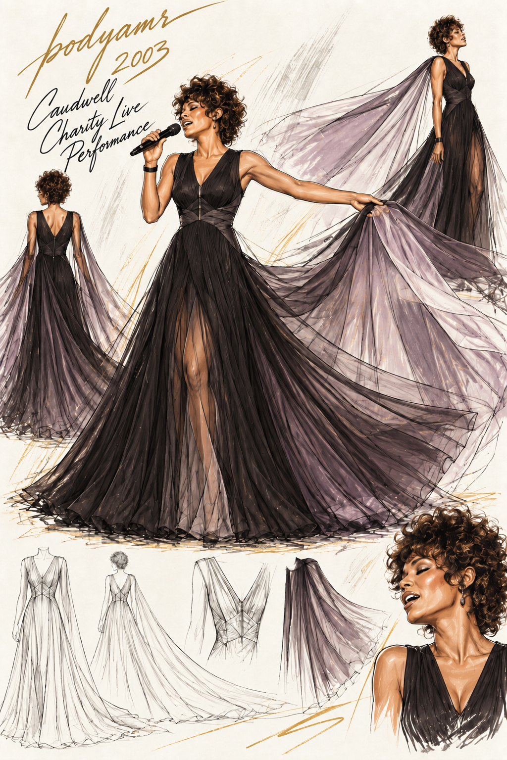 BODYAMR bespoke performance costume design for Caudwell charity, 2003