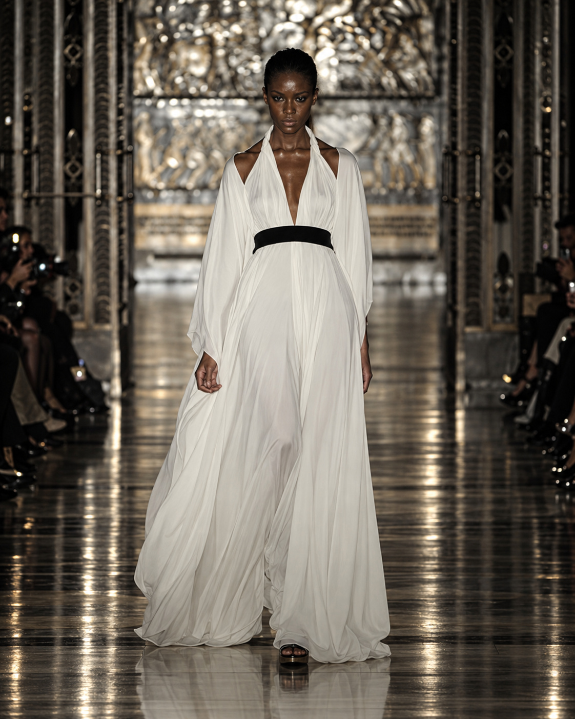 BODYAMR Collection 2013 — Ivory chiffon evening gown