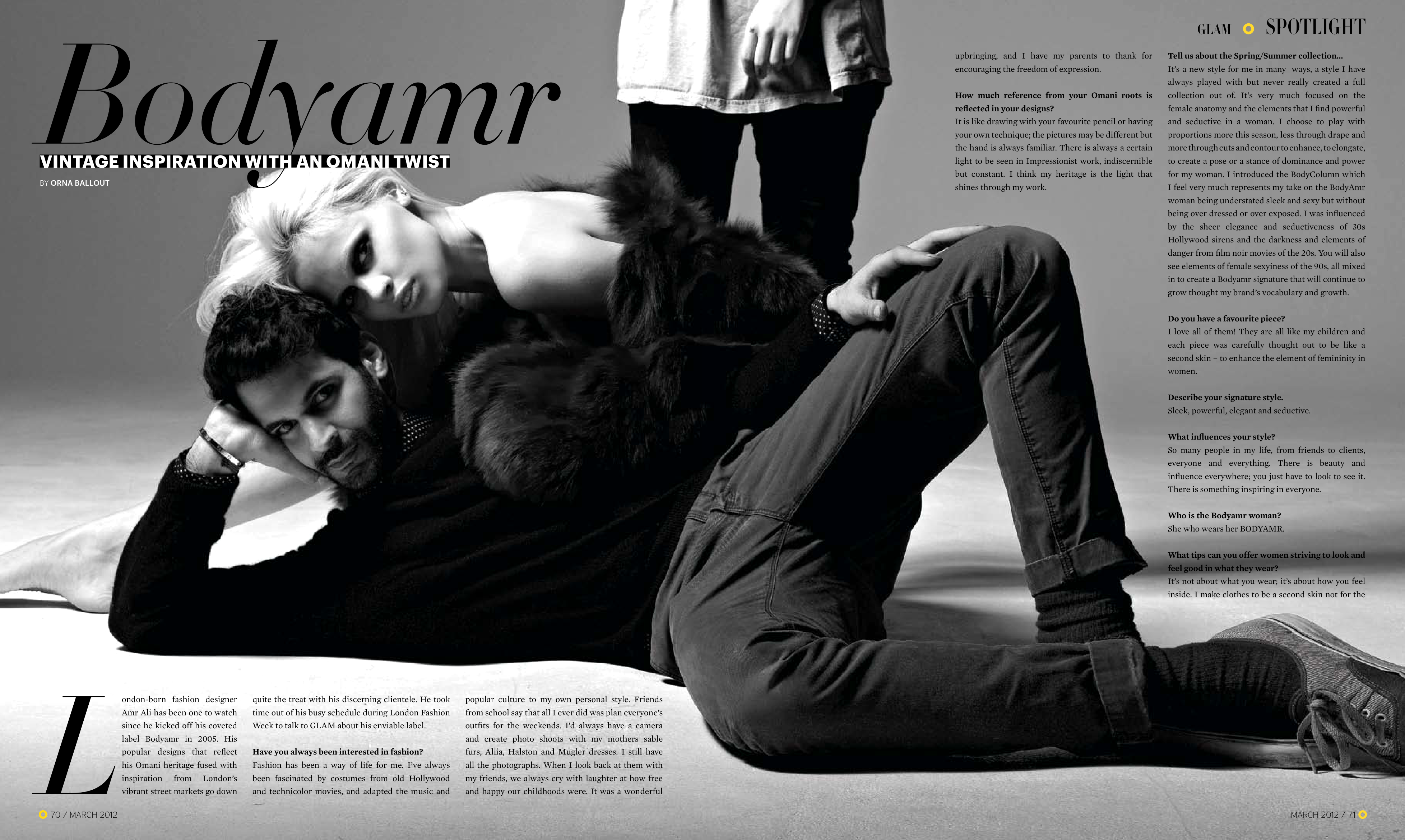 BODYAMR GLAM · MARCH 2012 Vintage Inspiration with an Omani Twist
