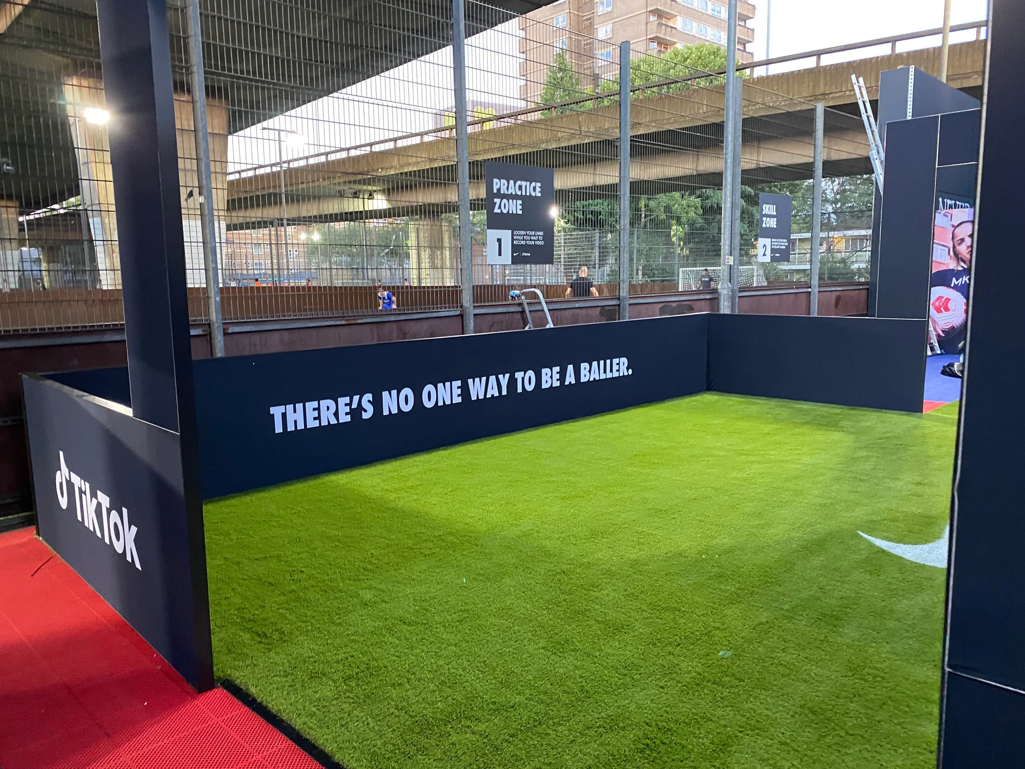 Nike × TikTok practice zone graphics