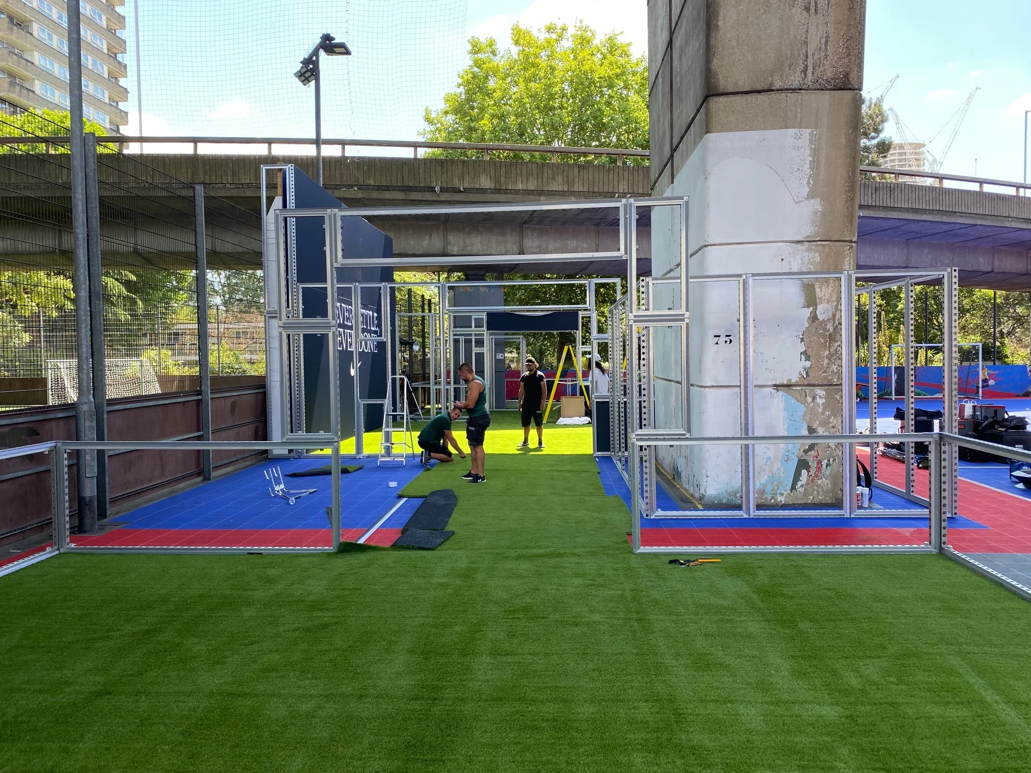 Nike × TikTok installation in progress