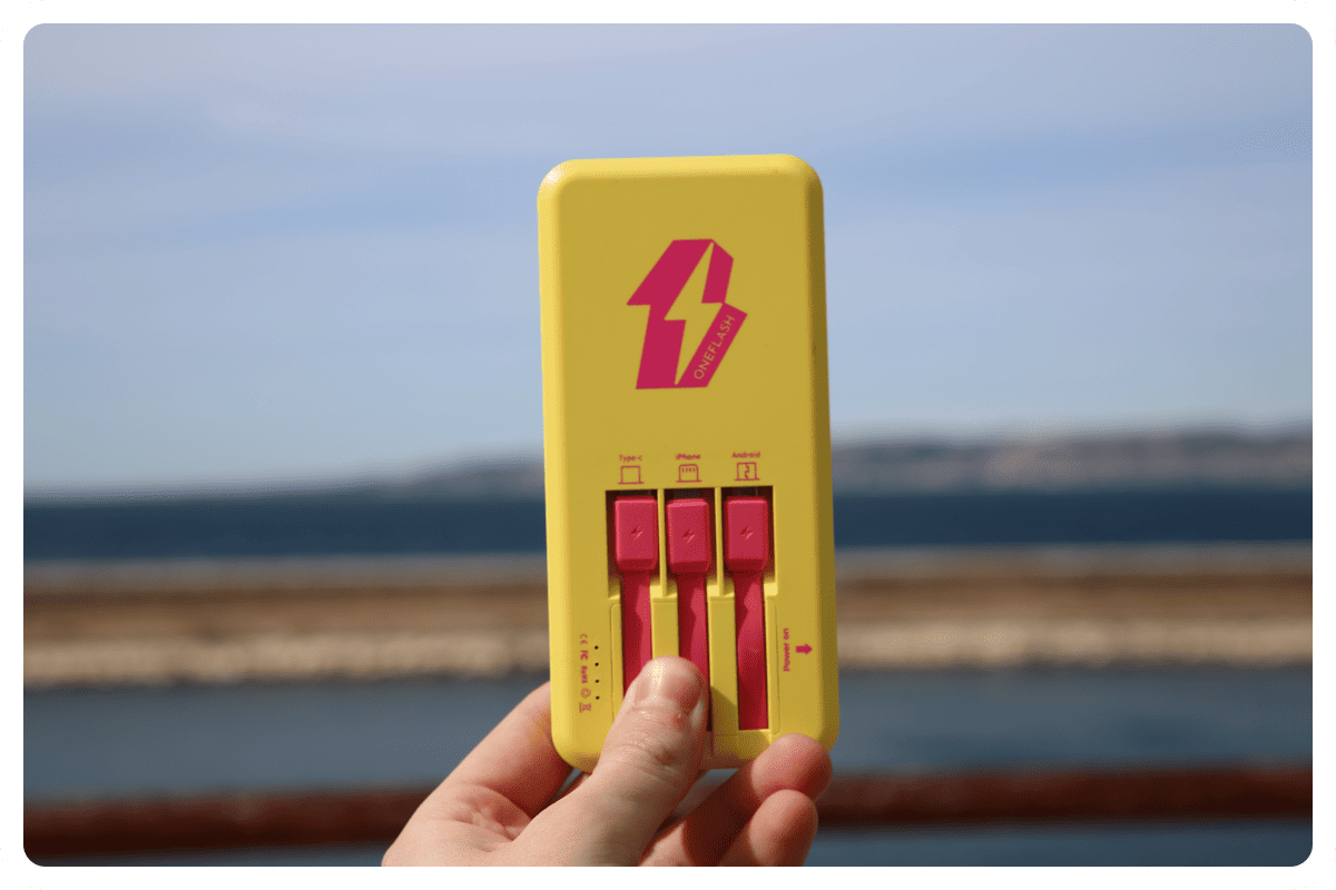 Marketing activation with a OneFlash charging station