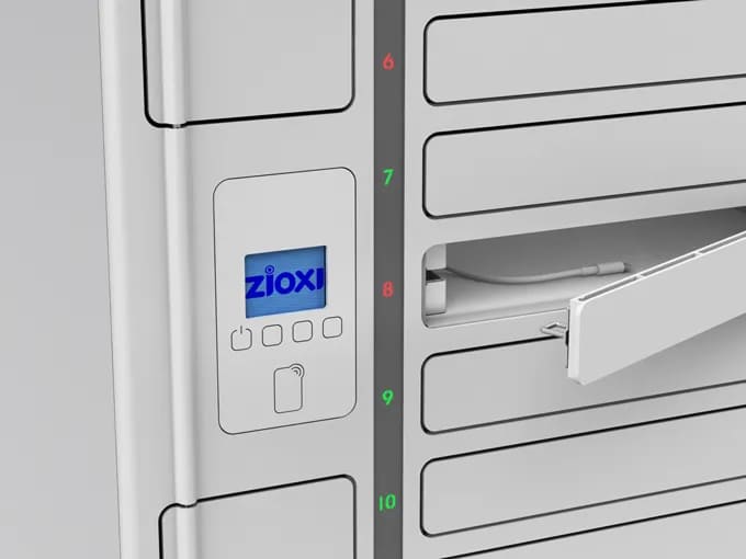 Visual of a charging locker