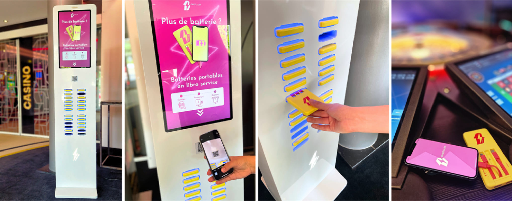 Steps for using a OneFlash mobile charging station