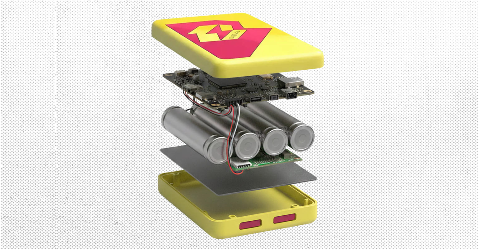 Power banks in exploded view