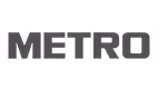 Logo Metro, client OneFlash bornes recharge