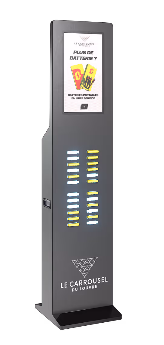 Customised OneFlash station for Le Carrousel du Louvre