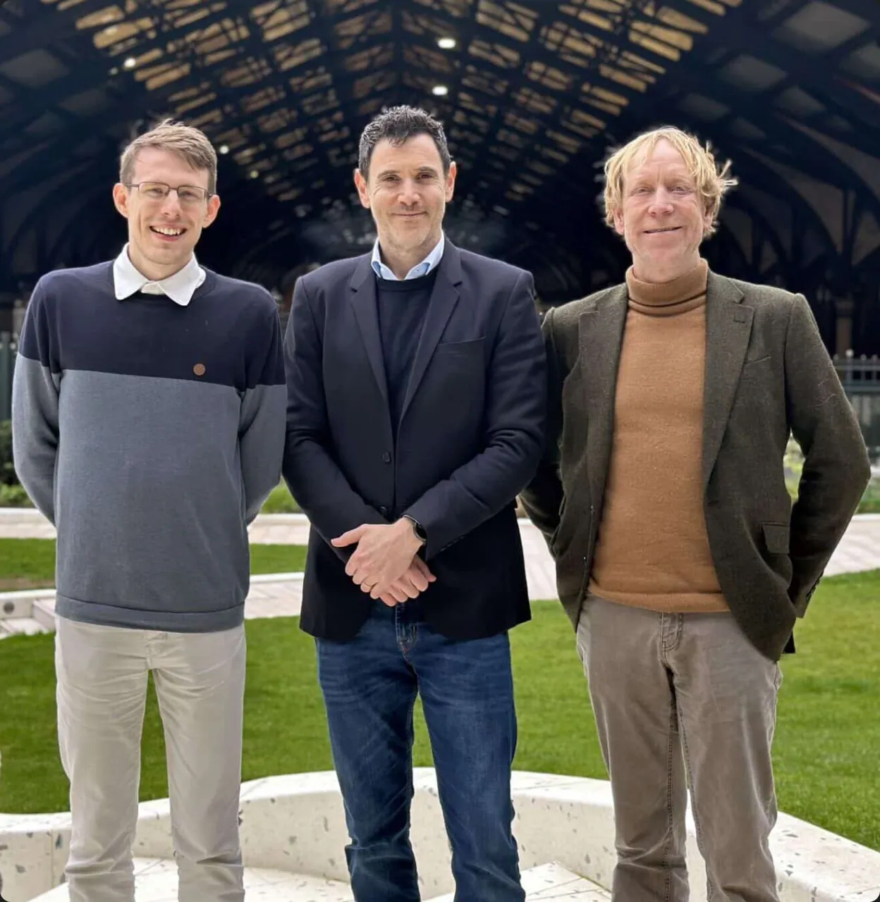 The three Symbe cofounders together outdoors