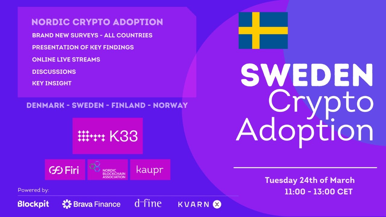 Nordic Crypto Adoption - SWEDEN 2026 Live