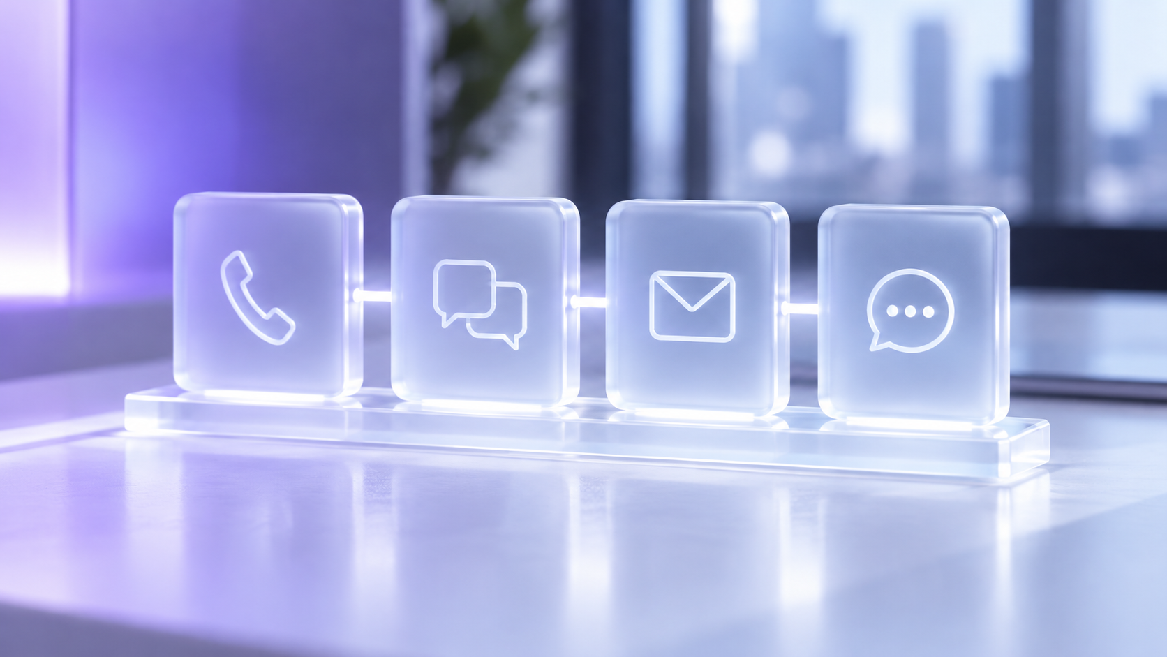 Connected phone, messaging, email, and live chat channels