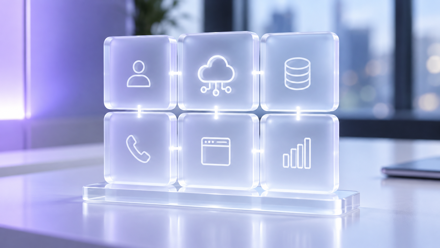 People, cloud, data, communications, applications, and reporting connected as one system