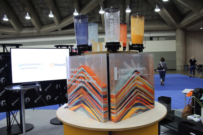 Art stand for our booth at DrupalCon