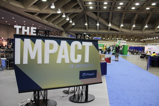 Phase2's stand at DrupalCon