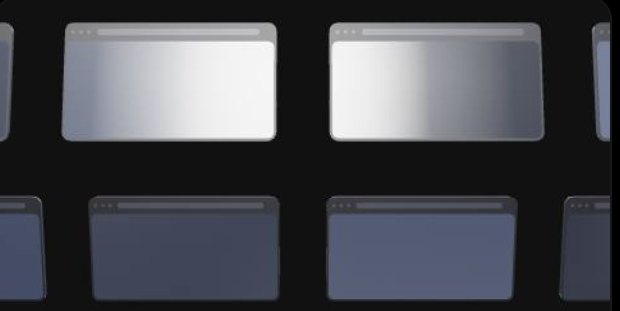 A thumbnail preview image of a video template for a website showcase video for web design portfolios. Paraplex web showcase editable motion design video template for designers.