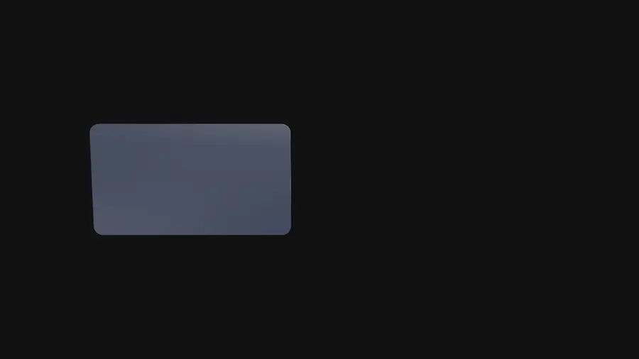 The rectangle sliding from left to right over two seconds