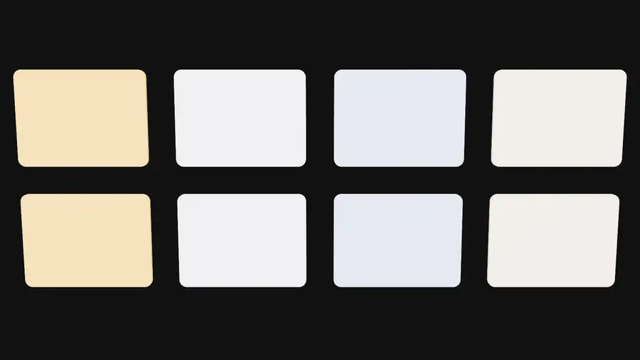 Two rows of cards scrolling sideways in opposite directions