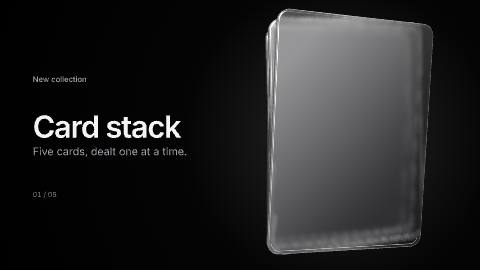 Card stack template